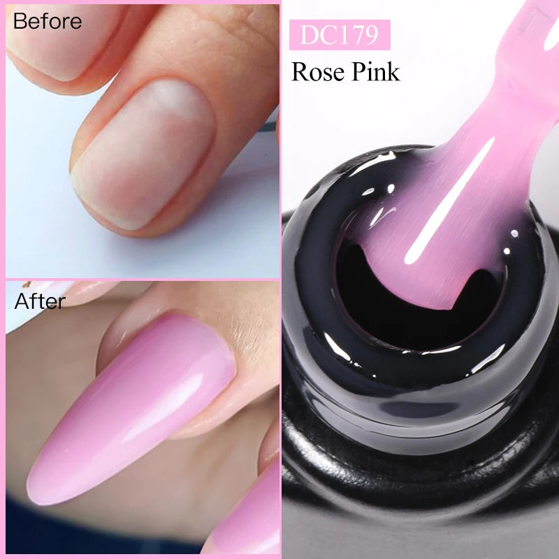 Milky White Quick Extension Gel Nail Polish Nude Pink Construct Hard Gel Semi Permanent Acrylic Extension Varnish Nail Supplies