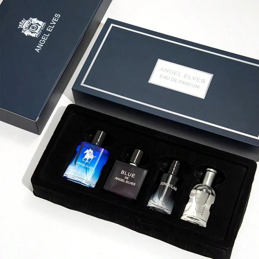 Fresh Lemon Men’s Cologne Set – 4-in-1 Long-Lasting Fragrance Kit Perfect Gift for Men