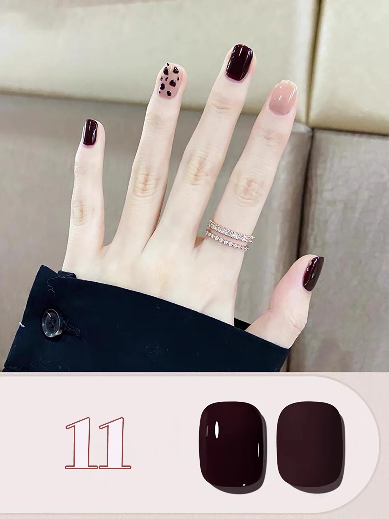 MN 1-12pcs 12ML Winter Popular Gel Nail Polish 2026 Whitening Dark Brown Wine Red Nails Nail Salon Red Nails Valentine Day Nails