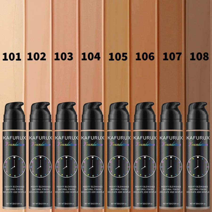 8 colors Liquid Foundation Effective Concealer Waterproof Sweat-resistant Face Korean Makeup Porfession Face Base Cosmetics Gift