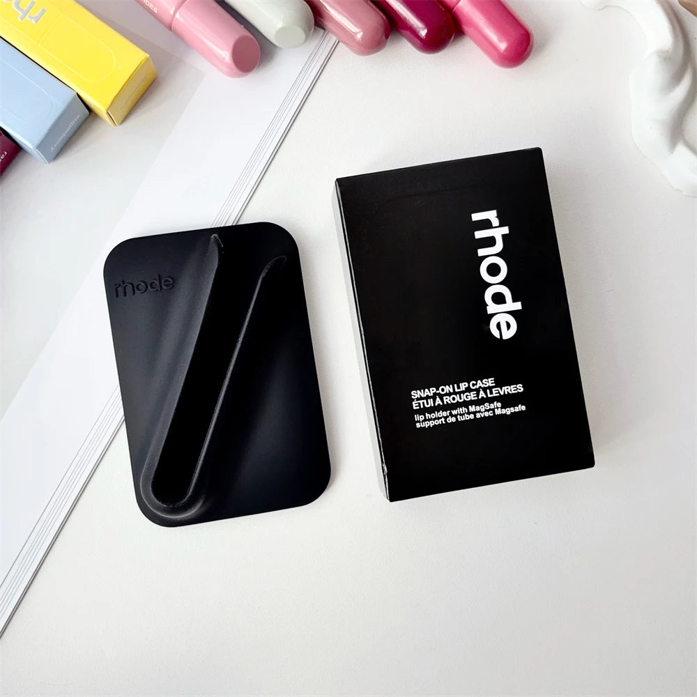 Rhode New Style Lip Gloss Ribbon Color Magnetic Snap-on Lipstick Stand Holder Makeup Limited Edition Long Lasting Lip Glosses