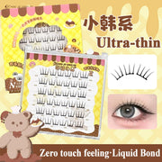 Glue-free Lashes Cluster Ultra-thin Sheet Series False Eyelashes Zero Touch Feeling· Liquid Bond Eyelashes Segmented Lashes