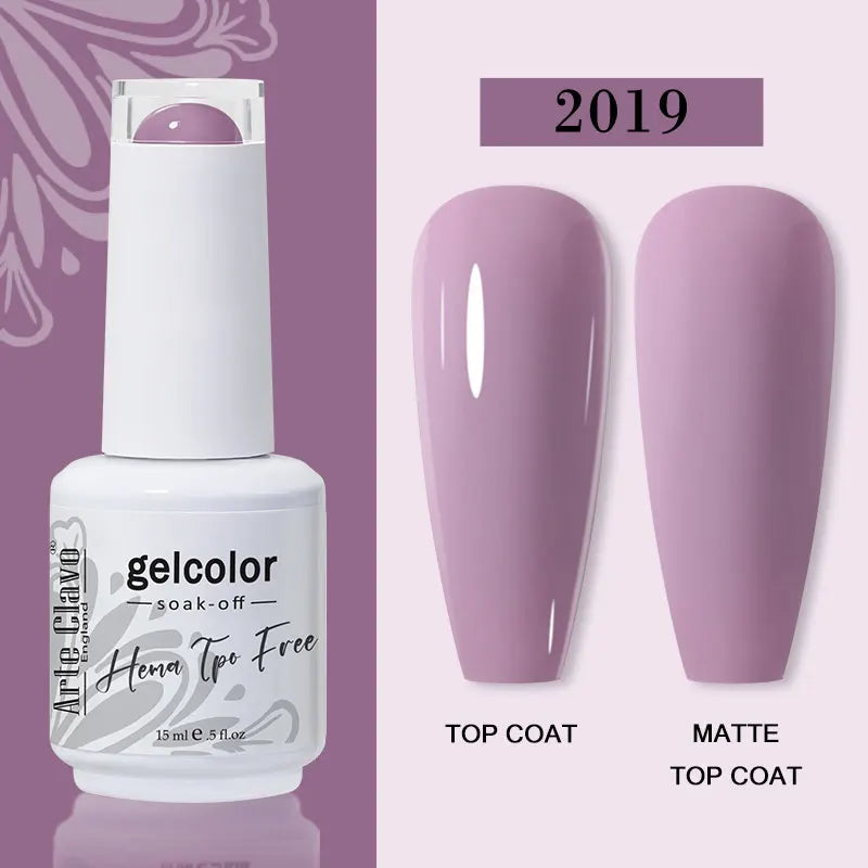 Arte Clavo 116Colors Gel Nail Polish 15ml Colorful Gel Semi Permanent Soak Off UV Gel Nail Art DIY Design Varnishe Nail Supplies