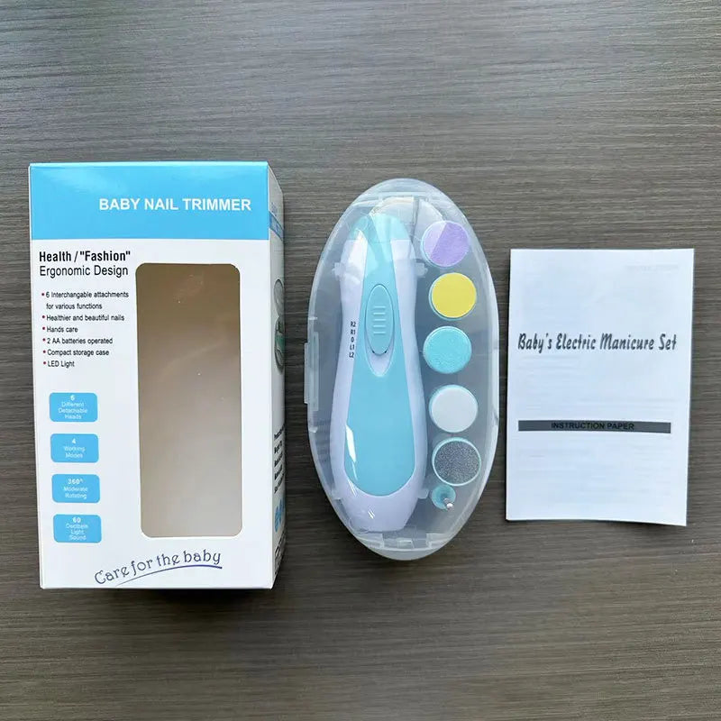 Multifunctional Electric Baby Cutter Trimmer Manicure Tool Set Baby Trimmer Baby Nail File Clippers Toes Fingernail