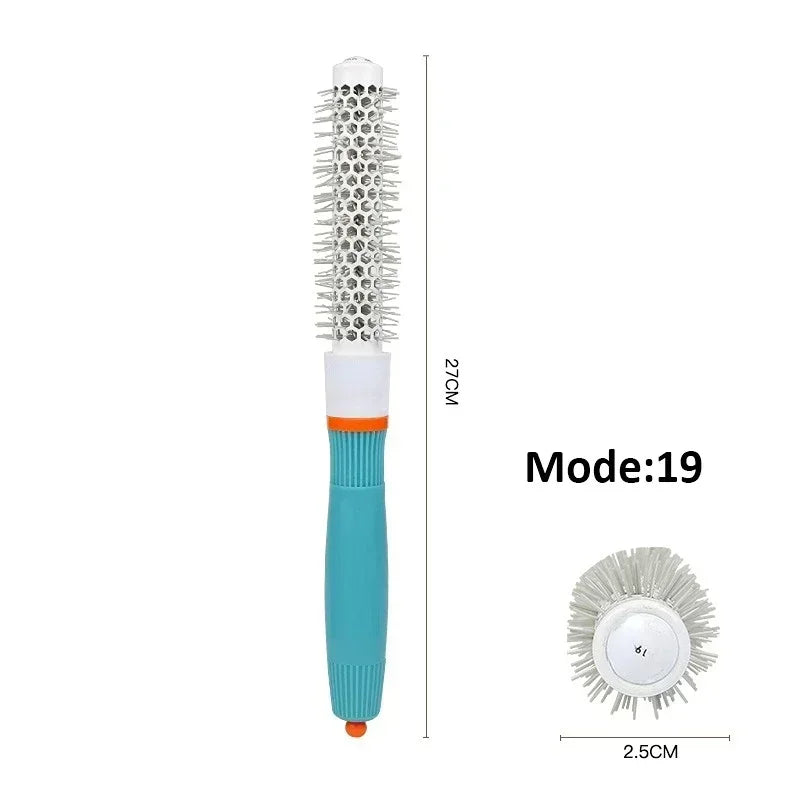 4 Sizes Professional Salon Styling Tools Round Hair Comb Hairdressing Curling Hair Brushes Comb Barrel Comb