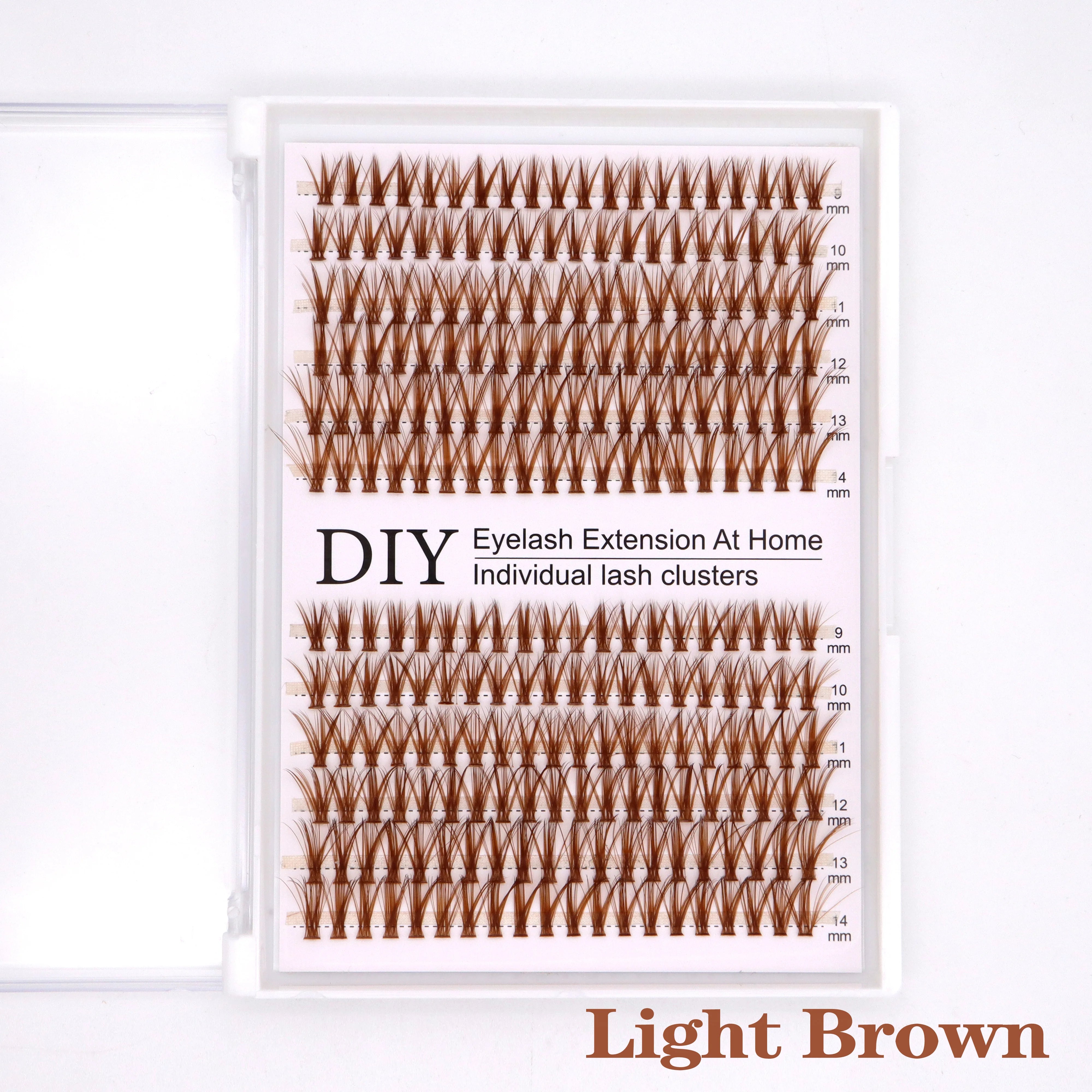 30D mixed Cluster Colored Cluster Eyelashes for Extension brown lashes Natural Faux Mink Eyelashes Individual Makeup Cilia SILK