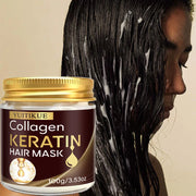 YUITIKUE100g Collagen Keratin Hair Mask, Deep Repair & Nourishing Care for Dry Damaged Hair, Smoothing & Frizz Control Treatment