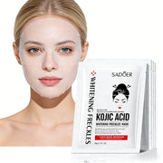 5pcs SADOER Kojic Acid Face Mask Moisturizing Brightening Hydrating Facial Masks Face Sheet Masks Beauty Face Skin Care Products