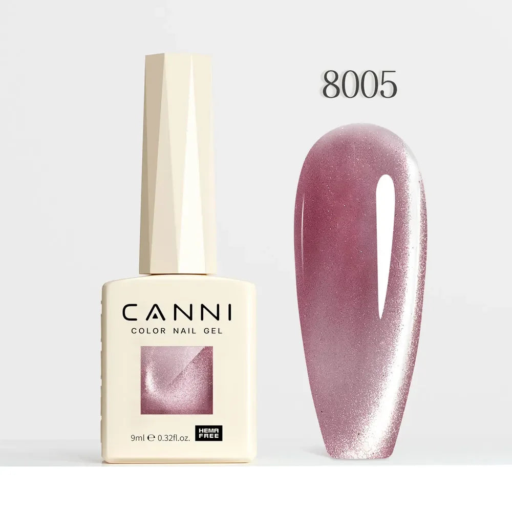 CANNI HEMA FREE TPO FREE 9ml Glitter Silver Cat Magnetic Gel Nail Polish Galaxy Diamond Full Coverage Pigmented Gel for Nail