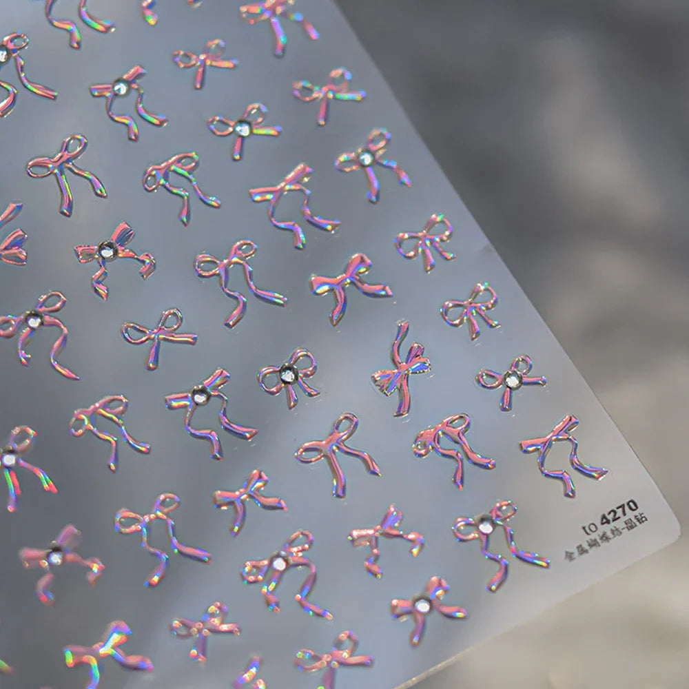 5D Jelly Flower Nail Stickers Delicate Petal Blossom Shiny Like Translucent Floral Self Adhesive Decoration Manicure Decal DIY