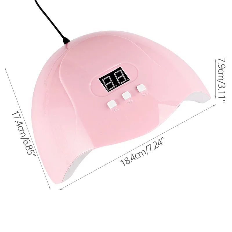LULAA 54W UV Light for Gel Nails Drying Lamp Professional Material Nail Dryer LED Lamp For Nails Accessories Manicure Tools