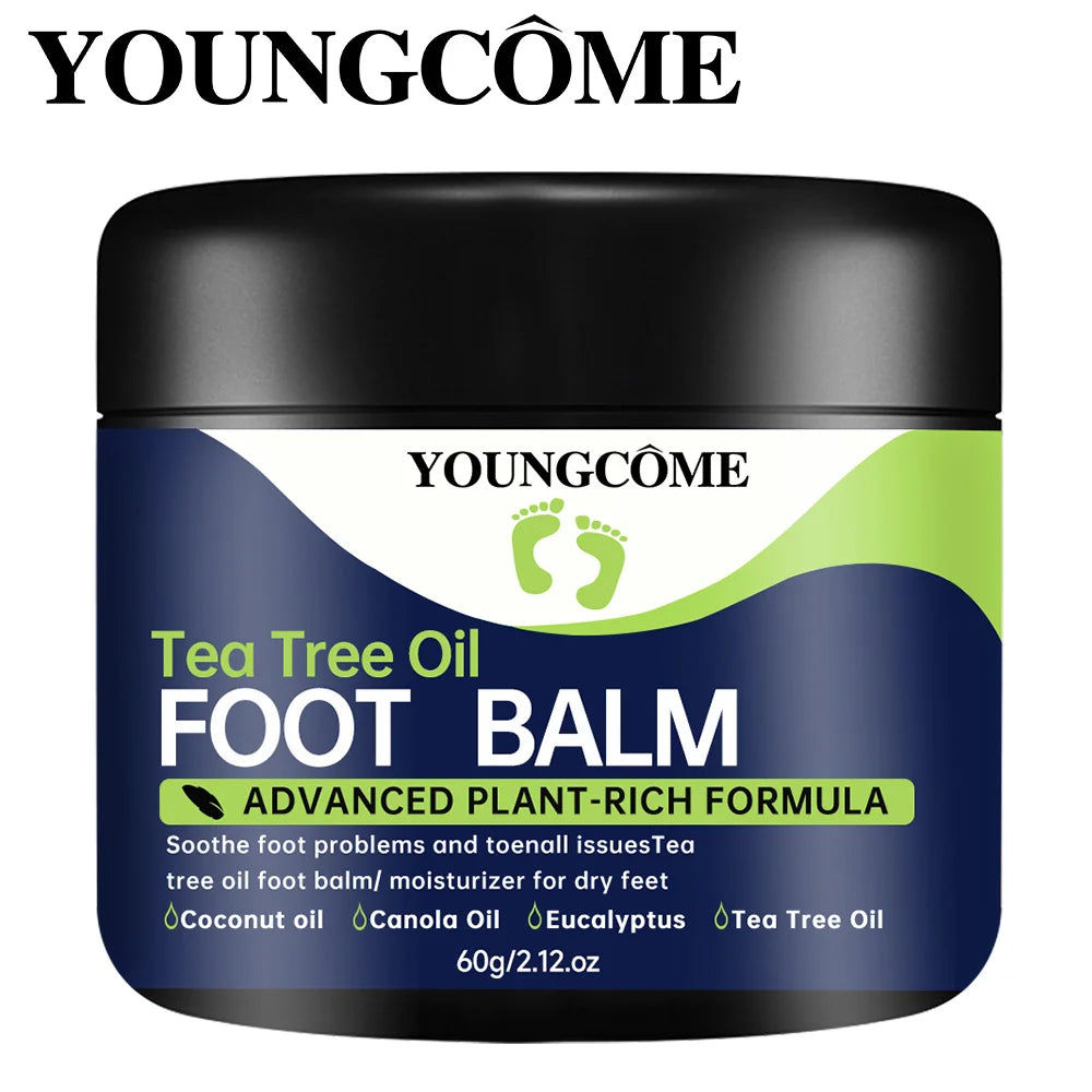 Tea Tree Oil Foot Cream  Repairs Cracked Feet Deeply Moisturizes and Nourishes Dry Rough Skin,Softens Hard Skin