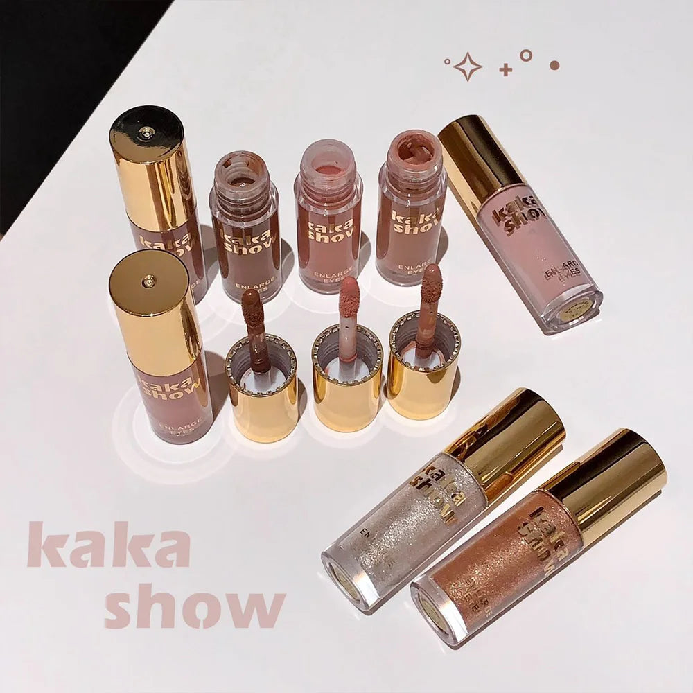 Kakashow Mist Eyeshadow Liquid Matte Pearlescent Shimmer Brightens Earth-colored  Liquid Eyeshadow, Complete Eyemakeup in 3 Min