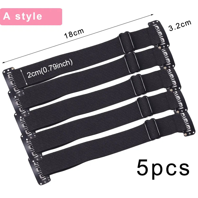 Clip In Elastic Hair Band for Facelift Invisible Anti Wrinkle Stretching Straps Belt Adjustable Face Tigntening Head Bands