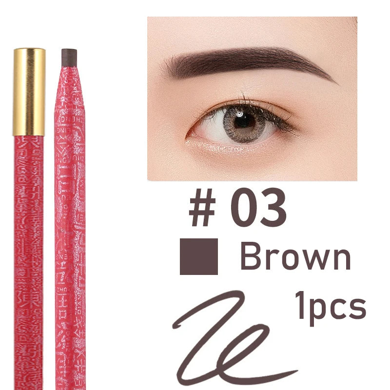 Long Lasting Waterproof  Eyebrow Pencils Peel Off  Red Lip Pencil Set For Microblading Permanent Makeup Pen Eye Liner Gel Pen