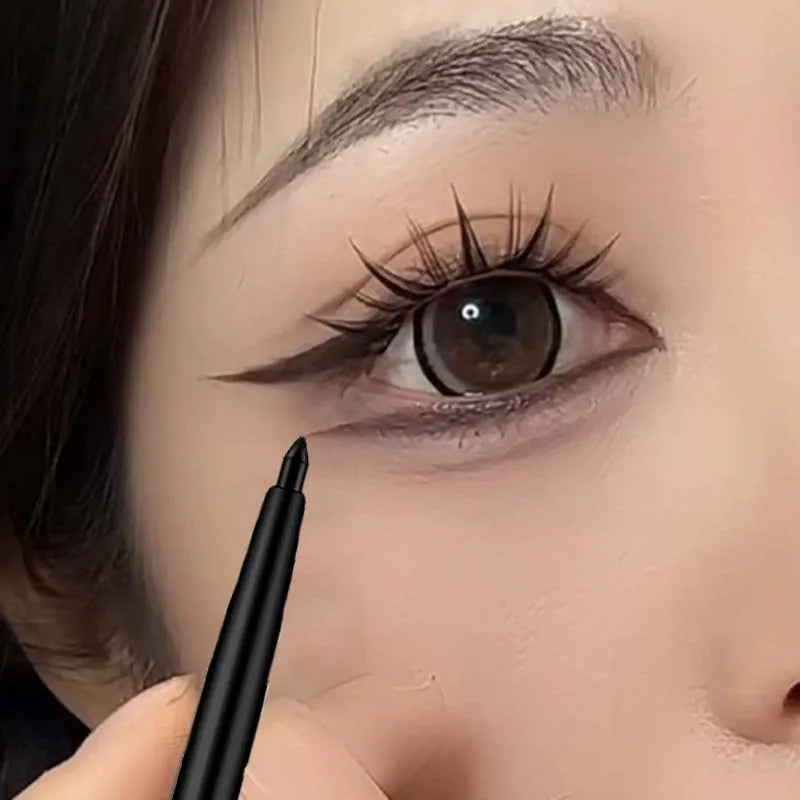 Waterproof Black Brown Eyeliner Gel Pencil Matte Smooth Quick Dry Easy Wear Pearlescent Eyeshadow Eye Liner Pen Makeup for Eyes