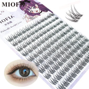 1 Box/120 Bunches segmented Fish Tail Eyelashes Individual Eyelash Cluster Natural Eyelash Extension False Lashes Makeup Tool