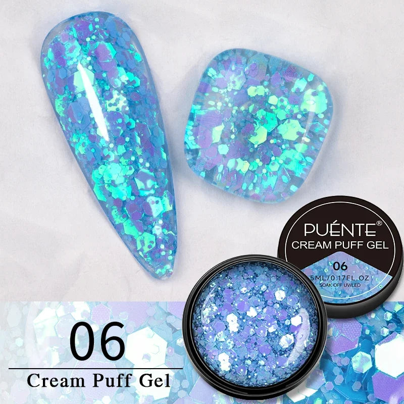 7.5ML Green Crystal Cat Magnetic Gel Nail Polish Shiny Green Glitter Cat Eye Gel For Manicure Soak Off UV Nail Art Varnish