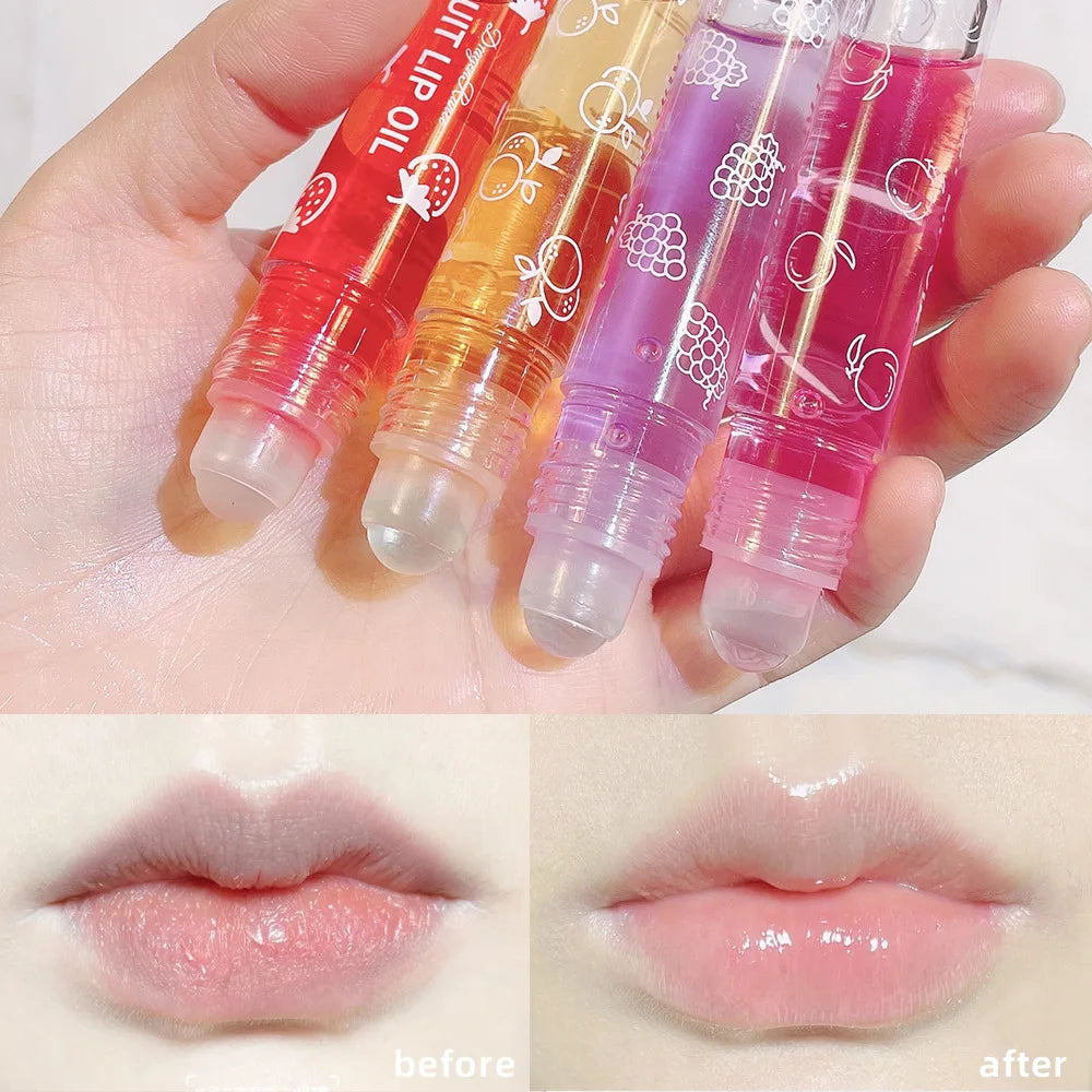 Fruit Lip Oil, Daily Base, Water-Glossy Mirror Finish, Enhances Complexion, Lip Gloss, Moisturizing, Long-Lasting, Waterproof, Versatile Lip Oil