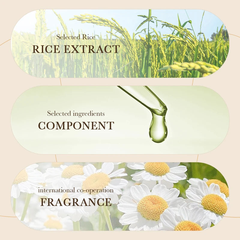 500ML Rice Puree Shampoo Refreshing Anti Dandruff Anti Itch Oil Control Nourishing Fluffy Hair Deep Cleaning Hair Shampoo