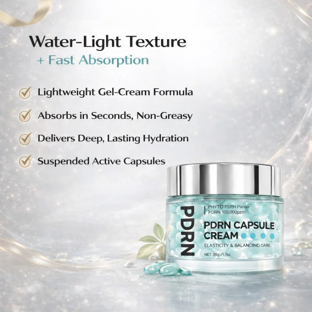 PDRN Capsule Cream 100, Hydrating Face Moisturizer with 100,000ppm PDRN, Hyaluronic Acid, 9 Peptides, Firming & Nourishing Cream