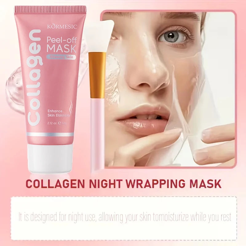 60g Deep Collagen Mask Peel Off Mask Face Anti Wrinkle Lifting Skin Care Masks Bio Pack Night Wrapping Woman Overnight Skin