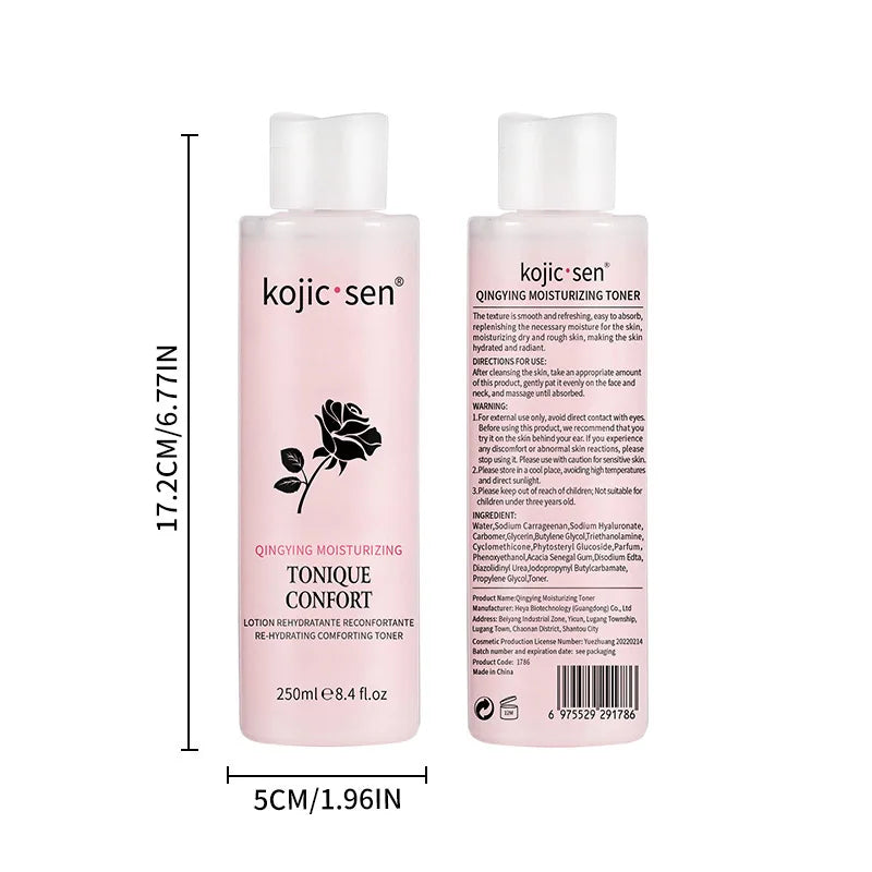 250ml Vitamin C Facial Toner  Kojic Acid Brightening Skin Tone Body Toner with Hydrating and Moisturizing Anti-Wrinkle