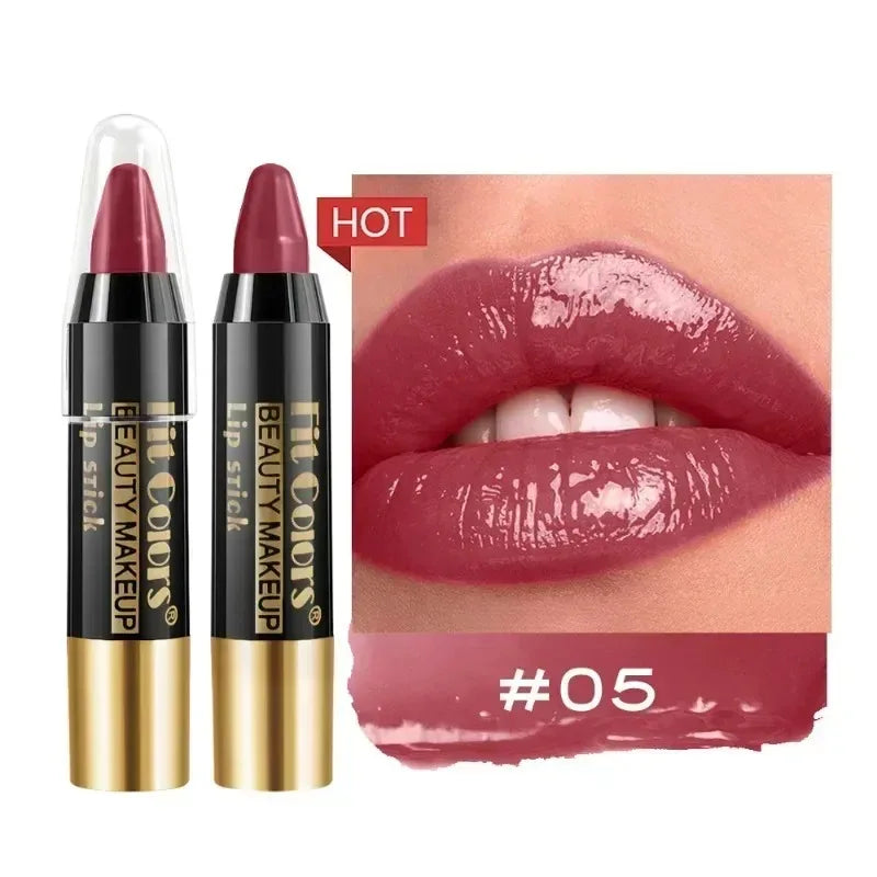 Easy Coloring Gloss Lipstick Lasting Waterproof Matte Crayon Lip Gloss Stick High Pigmented Moisturizing Lip Liner Pen Makeup