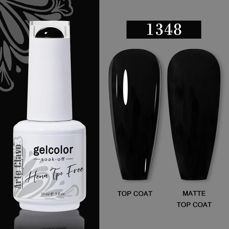 Arte Clavo 116Colors Gel Nail Polish 15ml Colorful Gel Semi Permanent Soak Off UV Gel Nail Art DIY Design Varnishe Nail Supplies