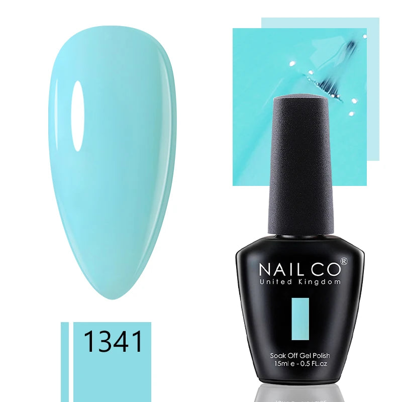 NAILCO 15ml Dark Gel Nail Polish Semi-permanent Varnish Hybrid UV Nails Art Glitter Colors Gel Polish Manicure Enamels For Nails