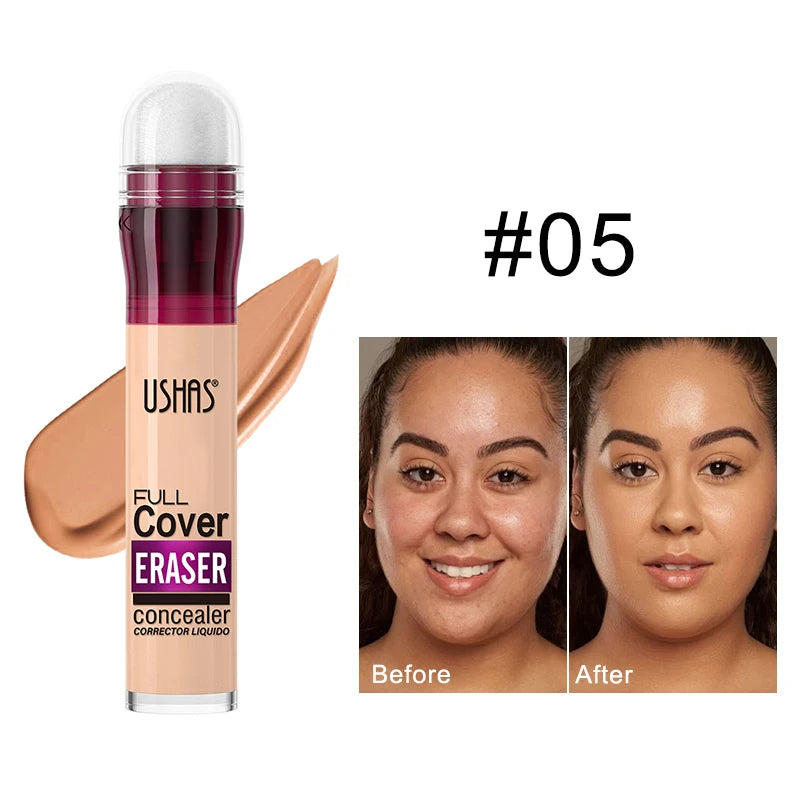 Sponge Head Concealer for Dark Circles, Tears, Freckles, Acne, Dark Circles, Pigmentation and Blemishes, Creating Natural Skin