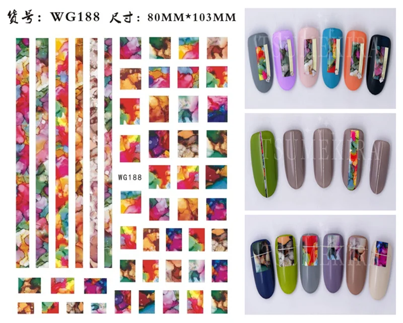 Press on Nails Tiger Symbol Nails Decals Design Fierce Wild Animal Leopard Decoration Manicure Stickers Nails Accessories Tools