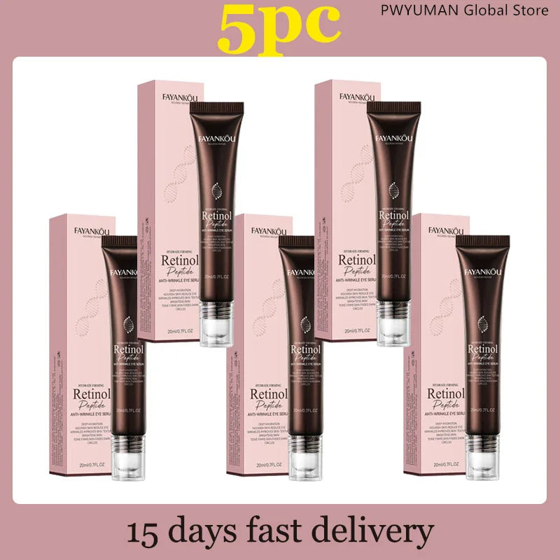 Retinol Anti Wrinkle Eye Serum Peptide Remove Dark Circles Eye Bags Puffiness Cream Moisturizing Repairing Korean Skincare New