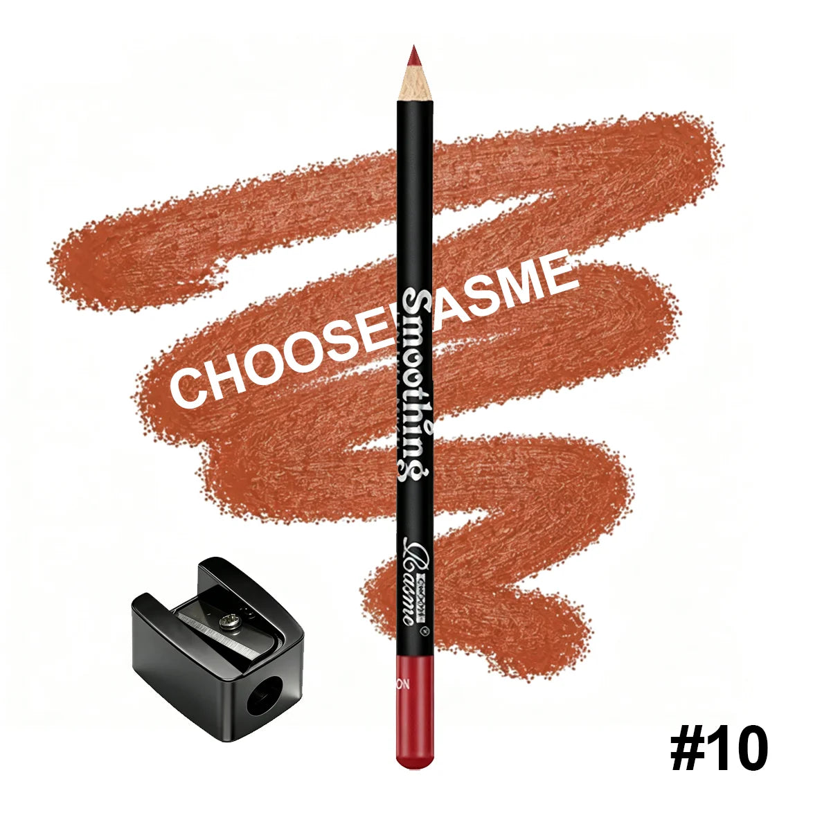 Smoothing Lip Liner Pencil, Waterproof Matte Lip Contour Lipstick, Long Lasting Makeup, Comes With Free Pencil Sharpener