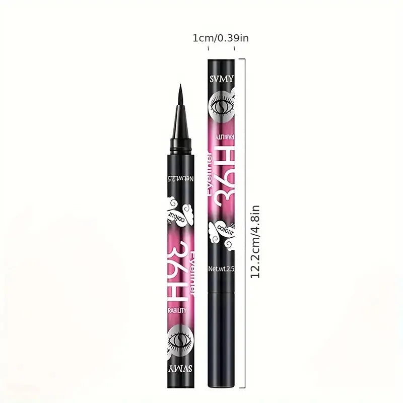 12 PCS Hot Make Up Ultimate Black Liquid Eyeliner Long-lasting Waterproof Eye Liner Pencil Pen Nice Makeup Cosmetic Beauty Tools