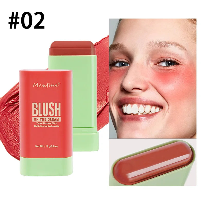 Multi Functional Blush Stick Waterproof Long Lasting Easy Color Delicate Moisture