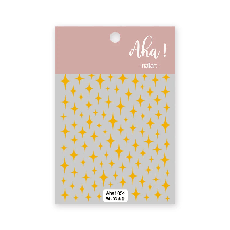 1pc Cute White Cloud Nail Stickers Ultra Thin Nail Art Stickers Self Adhesive Decals Star Moon/Flower/Clouds Kawaii Nail Decals