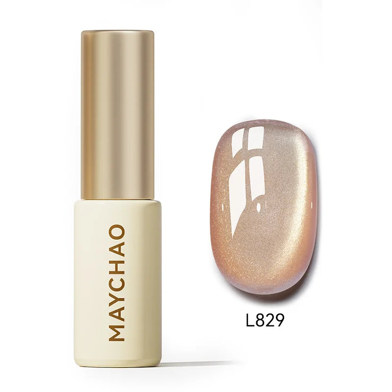 MAYCHAO 5ML Gel Nail Polish 9D Laser Diamond Glitter Cat Eye Gel Semi-Permanent Soak Off UV LED Gel Nail Manicure Tools Nail Art
