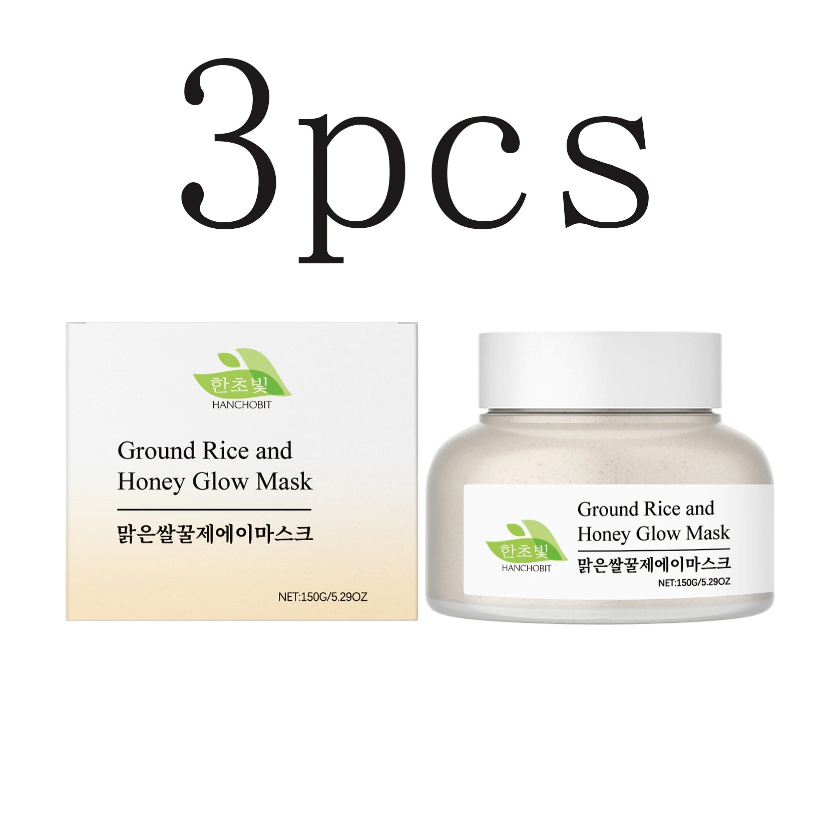 Rice & Honey Mask: Gentle Hydrating, Moisturizing & Exfoliating Leave-On Clay Mask for Facial Care