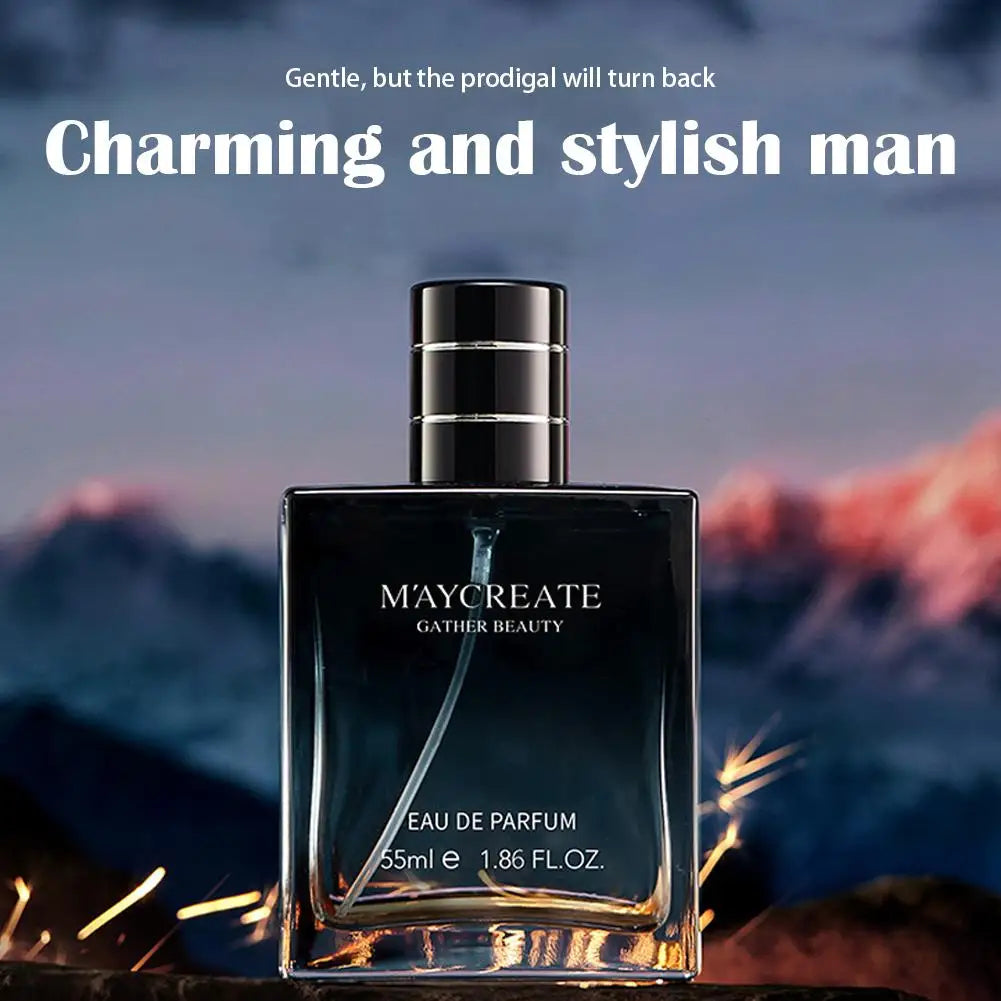 55ml Men's Cologne Perfume Spray Gu Long, Woody Long-lasting Fresh Charm Light Fragrance Floral Fragrance