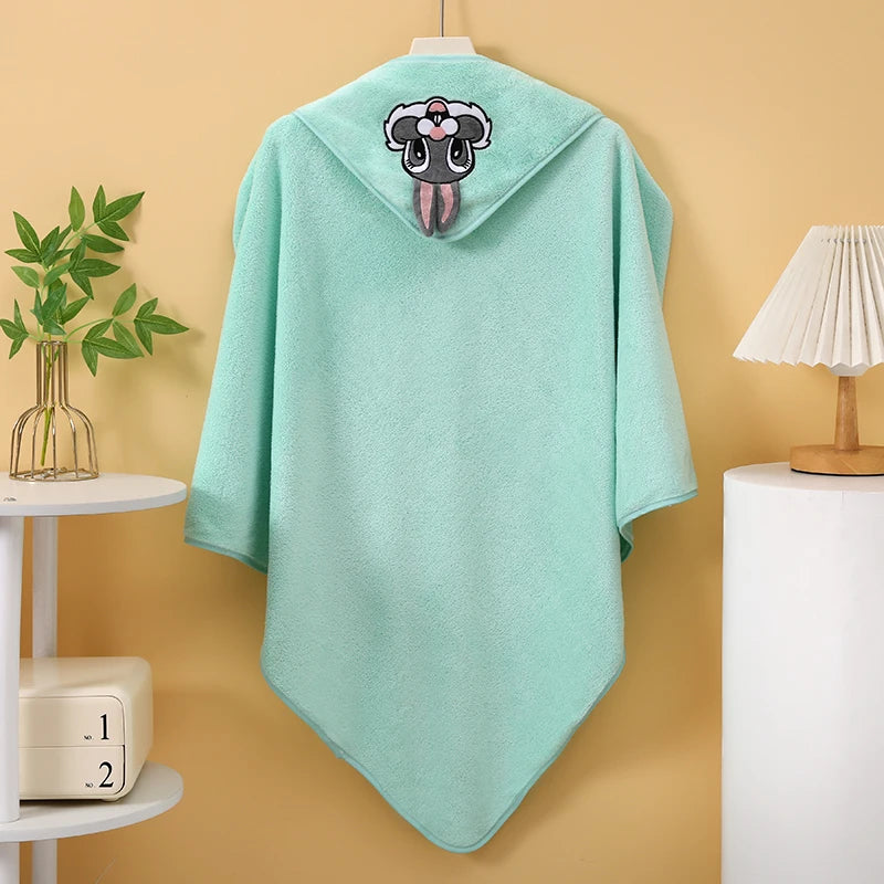 1 Thick Multifunctional Baby Swaddle Blanket, Ultra-Soft Baby Wrap, a Must-Have for Keeping Warm in Autumn and Winter for Both Boys and Girls, Hooded Small Blanket, Can Be Used as a Baby Bath Towel, Made of Water-Absorbent an