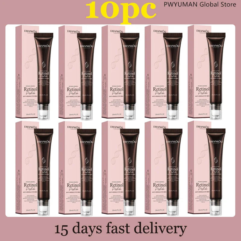 Retinol Anti Wrinkle Eye Serum Peptide Remove Dark Circles Eye Bags Puffiness Cream Moisturizing Repairing Korean Skincare New