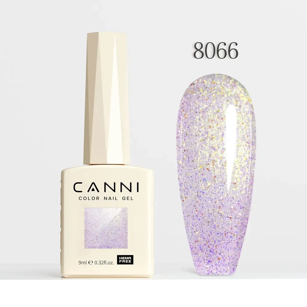 CANNI HEMA FREE TPO FREE 9ml Glitter Silver Cat Magnetic Gel Nail Polish Galaxy Diamond Full Coverage Pigmented Gel for Nail