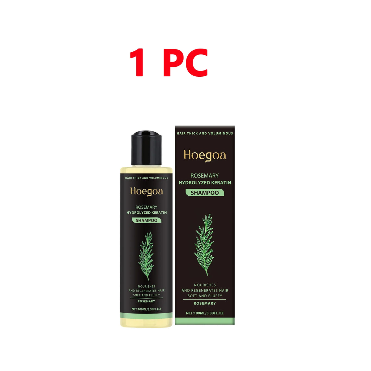 Rosemary Shampoo Natural Hair Thickening Volumizing Controls Oil Strengthens & Repairs with Herbal Botanicals For All Hair Types