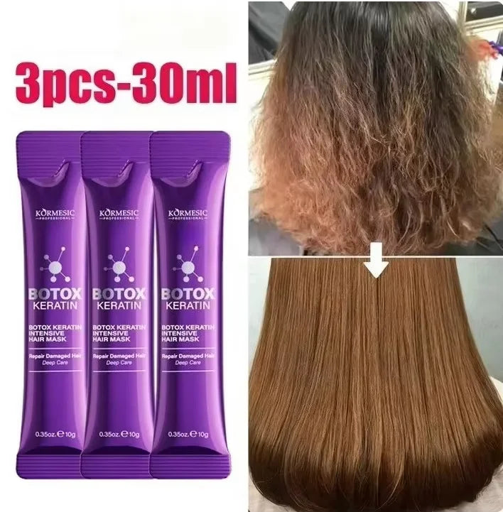 Keratin Hair Mask Magical 5 Second Repair Damage Frizzy Soft Smooth Shiny Hair Deep Moisturize Hair Treat Repair Hair Care Mask