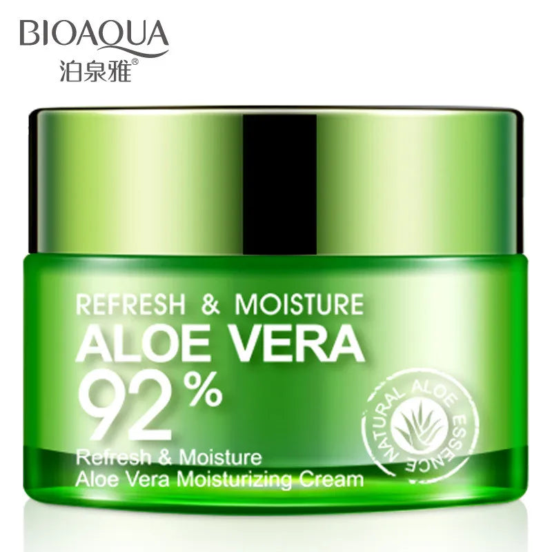 BIOAQUA Aloe Vera Face Cream Anti Wrinkle Moisturizing Deep Hydrating Day Cream Plant Essence Nourishing Refresh Skin Care