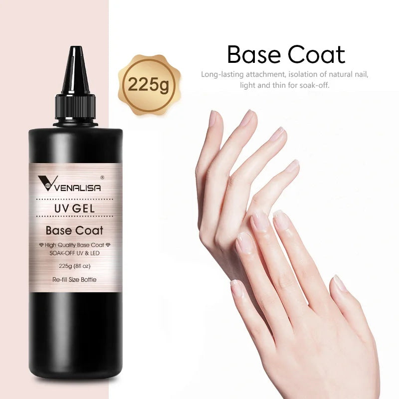 VENALISA Jelly Gel Large Volume 1L Jelly Nude Collection Not Burning Soak Off UV LED Soft Extension Gel Nail Gel Nail Manicure