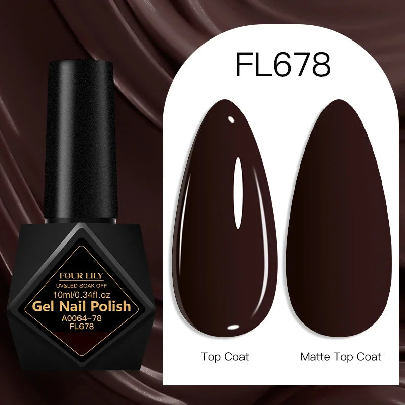 10ml Gel Nail Polish 162 Colors Nail Supplies Vernis Semi Permanent Nail Art Manicure Soak Off LED UV Gel Nail Varnishes Summer