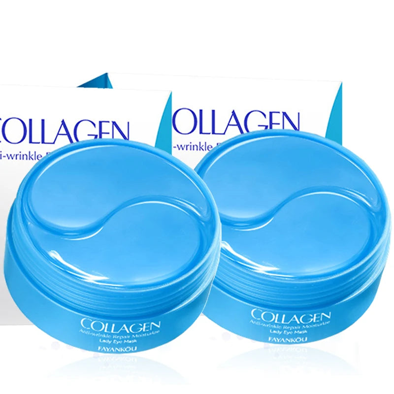 60pcs/box Crystal Collagen Eye Mask Anti Dark Circles Remove Eye Bags Firming Moisturizing Eye Patches Gel Pads Eyes Skin Care
