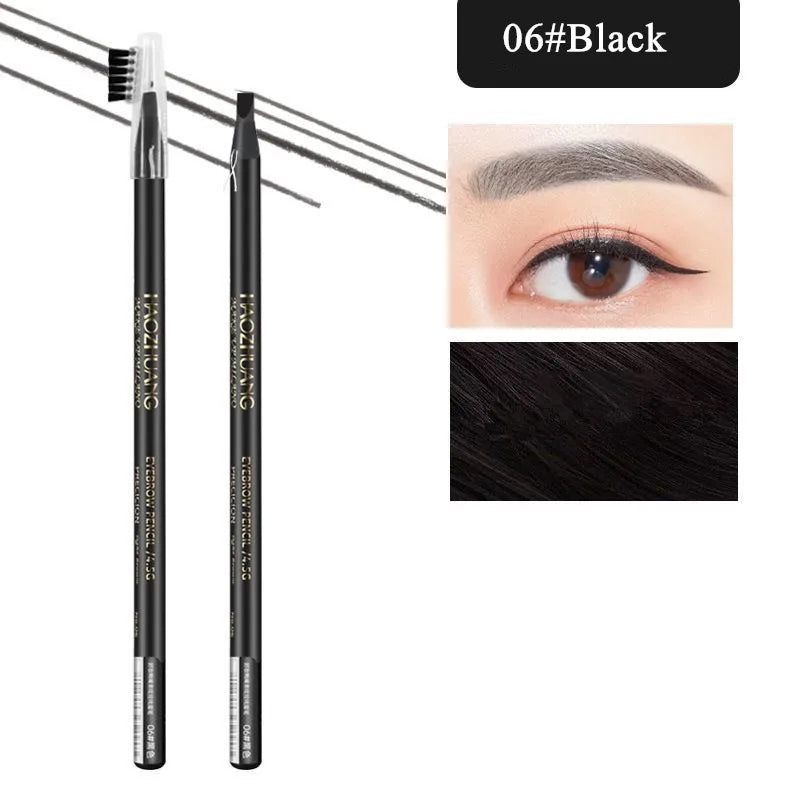 Hard Microblading Eyebrow Pen Natural Wild Brows Eye Brow Definer Enhancers Pencil Waterproof Long Lasting